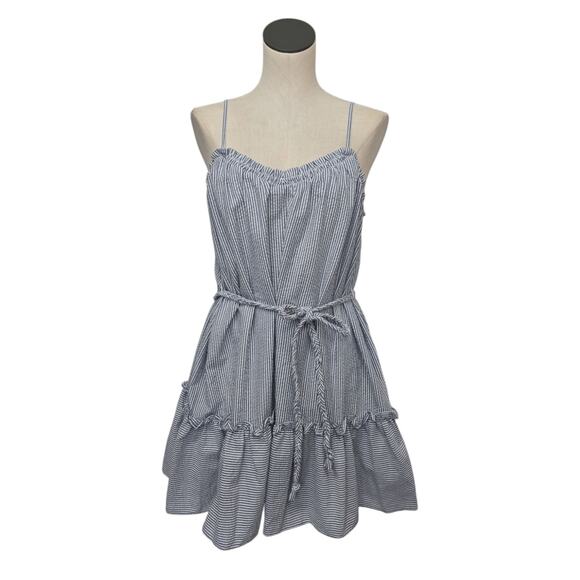 Lulu's Blue and White Striped Mini Dress - Picture 1 of 9
